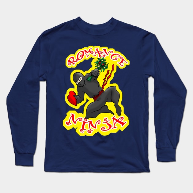 Romance Ninja Long Sleeve T-Shirt by EJTees